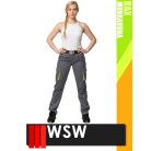 WSW DIRECTO GREYYELLOW technikai stretch derekas női munkanadrág - munkaruha