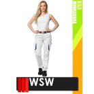 WSW DIRECTO WHITEBLUE technikai stretch derekas női munkanadrág - munkaruha