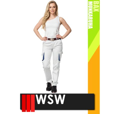 WSW DIRECTO WHITEBLUE technikai stretch derekas női munkanadrág - munkaruha