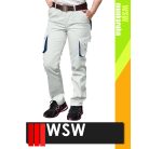 WSW DIRECTO WHITEBLUE technikai stretch derekas női munkanadrág - munkaruha