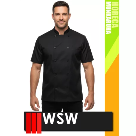WSW HORECA BLACK FUCO technikai férfi séfkabát - munkaruha