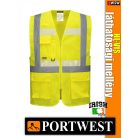 Portwest HI-VIS foszforeszkáló jólláthatósági vezetői mellény - munkaruha