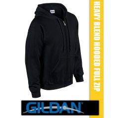 Gildan Hooded Full Zip unisex pulóver