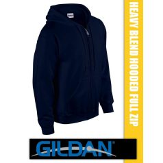Gildan Hooded Full Zip unisex pulóver