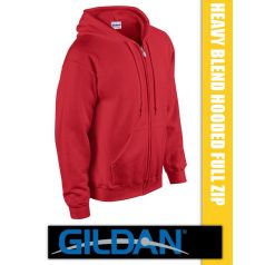 Gildan Hooded Full Zip unisex pulóver