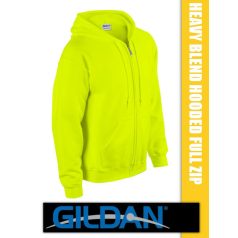 Gildan Hooded Full Zip unisex pulóver