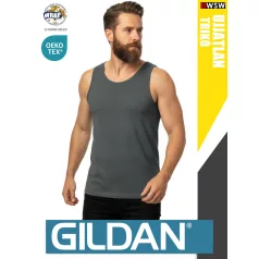  Gildan SOFTSTYLE CHARCOAL férfi ujjatlan 100% pamut trikó
