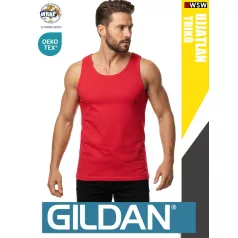  Gildan SOFTSTYLE RED férfi ujjatlan 100% pamut trikó
