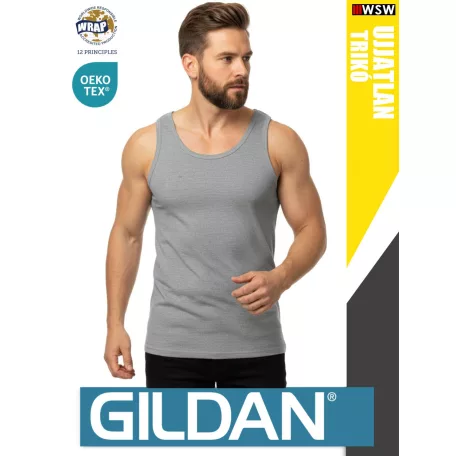  Gildan SOFTSTYLE RSSPORTGREY férfi ujjatlan 100% pamut trikó