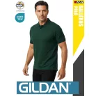 Gildan SOFTSTYLE FORESTGREEN rövidujjú férfi galléros 100% pamut póló