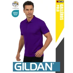   Gildan SOFTSTYLE PURPLE rövidujjú férfi galléros 100% pamut póló