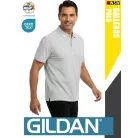 Gildan SOFTSTYLE RSSPORTGREY rövidujjú férfi galléros 100% pamut póló