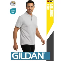   Gildan SOFTSTYLE RSSPORTGREY rövidujjú férfi galléros 100% pamut póló