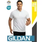 Gildan SOFTSTYLE WHITE rövidujjú férfi galléros 100% pamut póló