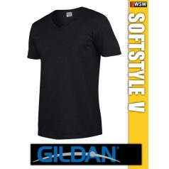 Gildan Softstyle V-nyakú férfi póló