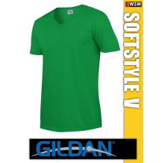 Gildan Softstyle V-nyakú férfi póló