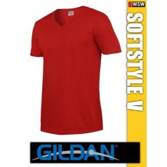 Gildan Softstyle V-nyakú férfi póló