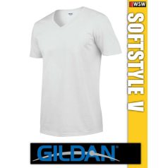 Gildan Softstyle V-nyakú férfi póló