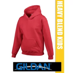 Gildan Heavy Blend Hooded hosszúujjú gyerek unisex kapucnis pulóver