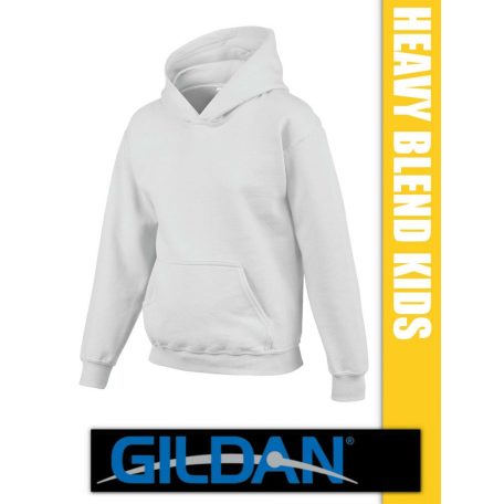 Gildan Heavy Blend Hooded hosszúujjú gyerek unisex kapucnis pulóver