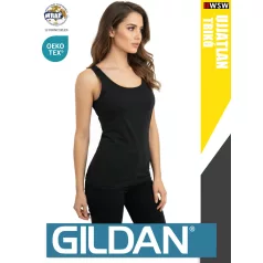 Gildan SOFTSTYLE BLACK női ujjatlan 100% pamut trikó