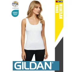 Gildan SOFTSTYLE WHITE női ujjatlan 100% pamut trikó