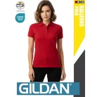 Gildan SOFTSTYLE CHERRYRED rövidujjú női galléros 100% pamut póló