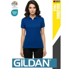   Gildan SOFTSTYLE NAVY rövidujjú női galléros 100% pamut póló