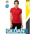 Gildan SOFTSTYLE RED rövidujjú női galléros 100% pamut póló
