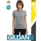 Gildan SOFTSTYLE RSSPORTGREY rövidujjú női galléros 100% pamut póló