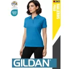 Gildan SOFTSTYLE SAPPHIRE rövidujjú női galléros 100% pamut póló