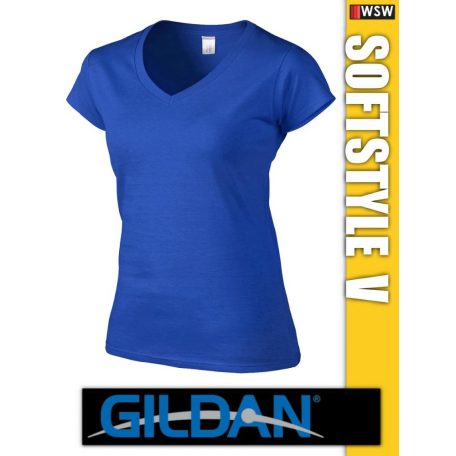 Gildan Softstyle V-nyakú női póló