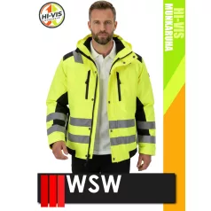   WSW YELLOW GLASGOW technikai bélelt láthatósági derekas télikabát - munkaruha