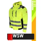 WSW YELLOW GLASGOW technikai bélelt láthatósági derekas télikabát - munkaruha