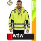 WSW YELLOW GLASGOW technikai cippzáros softshell kabát - munkaruha