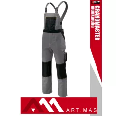   Artmas GRANDMASTER GREY kevertszálas technikai kantárosnadrág - munkaruha