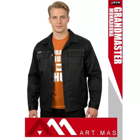 Artmas GRANDMASTER BLACK kevertszálas technikai munkakabát - munkaruha