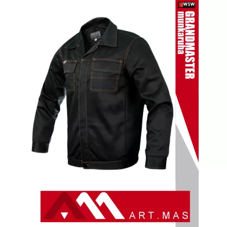 Artmas GRANDMASTER BLACK kevertszálas technikai munkakabát - munkaruha