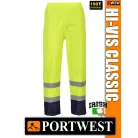 Portwest HI-VIS CLASSIC jólláthatósági esőnadrág - munkaruha