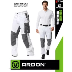   Ardon SUMMER WHITE technikai kevertszálas nyári vékony munkanadrág - munkaruha