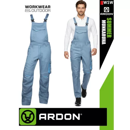 Ardon SUMMER GREY technikai kevertszálas nyári vékony kantárosmunkanadrág - munkaruha