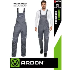   Ardon SUMMER DARKGREY technikai kevertszálas nyári vékony kantárosmunkanadrág - munkaruha