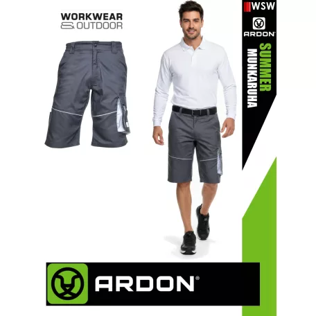 Ardon SUMMER DARKGREY technikai kevertszálas nyári vékony rövid munkanadrág - munkaruha