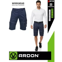   Ardon SUMMER NAVY technikai kevertszálas nyári vékony rövid munkanadrág - munkaruha