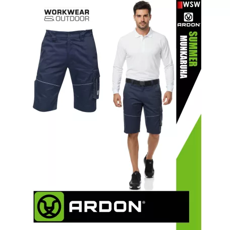 Ardon SUMMER NAVY technikai kevertszálas nyári vékony rövid munkanadrág - munkaruha