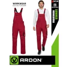 Ardon SUMMER RED technikai kevertszálas nyári vékony kantárosmunkanadrág - munkaruha