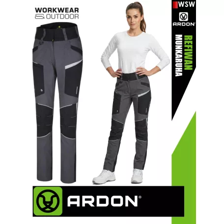 Ardon REFIWAN GREY technikai női antisztatikus ripstop munkanadrág - munkaruha