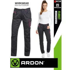   Ardon FLORET PINKBLACK technikai női stretch munkanadrág - munkaruha