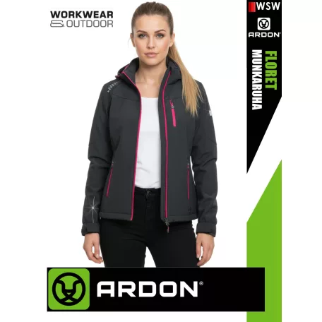 Ardon FLORET PINKBLACK technikai softshell kabát - munkaruha