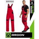 Ardon COOL TREND RED technikai pamut kantáros munkanadrág - munkaruha